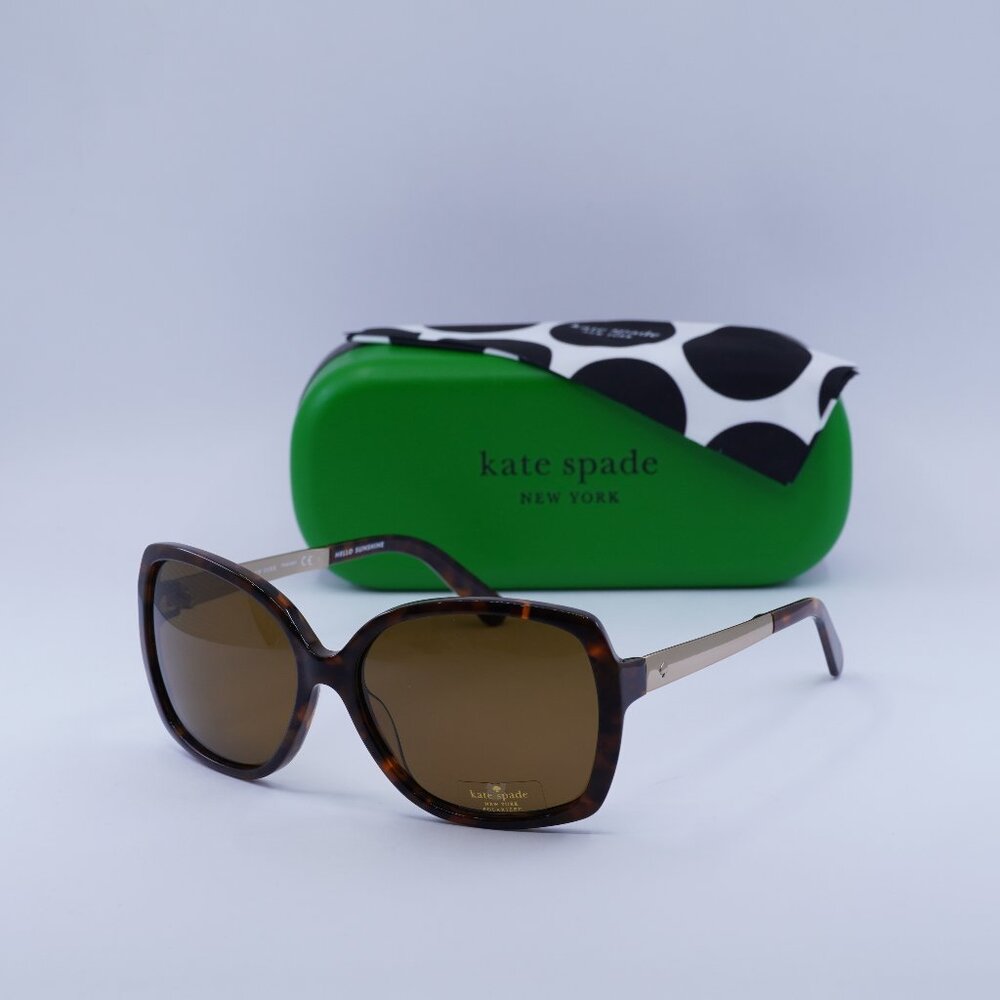 Kate Spade DARILYNN/P/S 0CX4 VW Butterfly Sunglasses - Havana / Brown Polarized
